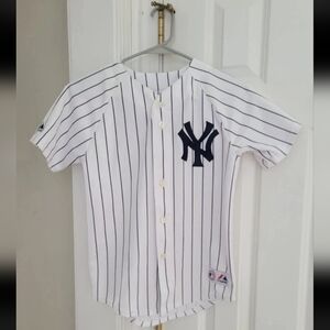 New York Yankees Majestic Jersey Melky Cabrera #28 MLB Youth Medium
